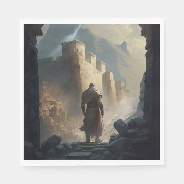 Mountain Town Siege Napkins (Front)