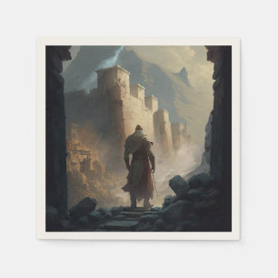 Mountain Town Siege Napkins