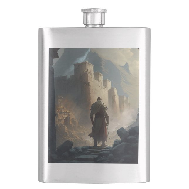 Mountain town victory flask (Front)