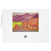 mountain town watercolour sketch (Back Horizontal)