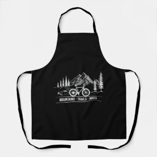 Mountain Trail Bikes - Cyclist Bike Rider Bicycle Apron
