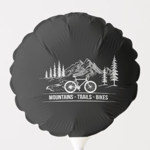 Mountain Trail Bikes - Cyclist Bike Rider Bicycle Balloon