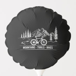 Mountain Trail Bikes - Cyclist Bike Rider Bicycle  Balloon