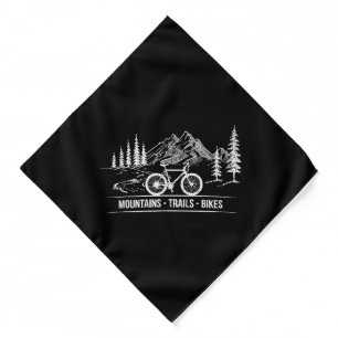 Mountain Trail Bikes - Cyclist Bike Rider Bicycle Bandana