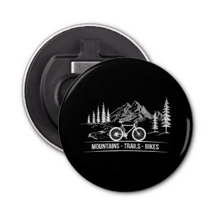 Mountain Trail Bikes - Cyclist Bike Rider Bicycle Bottle Opener
