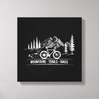 Mountain Trail Bikes - Cyclist Bike Rider Bicycle 