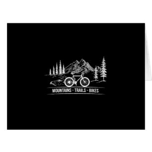 Mountain Trail Bikes - Cyclist Bike Rider Bicycle Cards