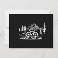 Mountain Trail Bikes - Cyclist Bike Rider Bicycle 