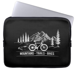 Mountain Trail Bikes - Cyclist Bike Rider Bicycle  Laptop Sleeve