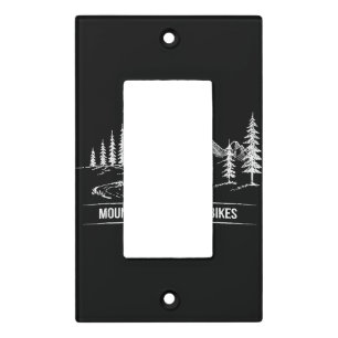 Mountain Trail Bikes - Cyclist Bike Rider Bicycle Light Switch Cover