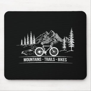 Mountain Trail Bikes - Cyclist Bike Rider Bicycle Mouse Pad