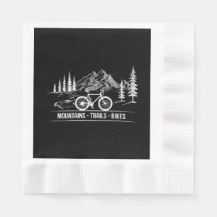 Mountain Trail Bikes - Cyclist Bike Rider Bicycle  Napkins