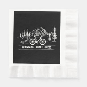 Mountain Trail Bikes - Cyclist Bike Rider Bicycle  Napkins