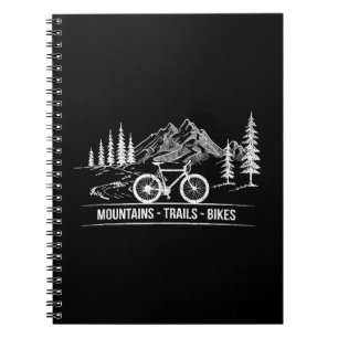 Mountain Trail Bikes - Cyclist Bike Rider Bicycle  Notebook