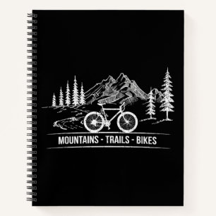 Mountain Trail Bikes - Cyclist Bike Rider Bicycle  Notebook
