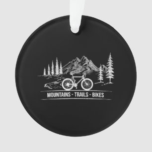 Mountain Trail Bikes - Cyclist Bike Rider Bicycle  Ornament