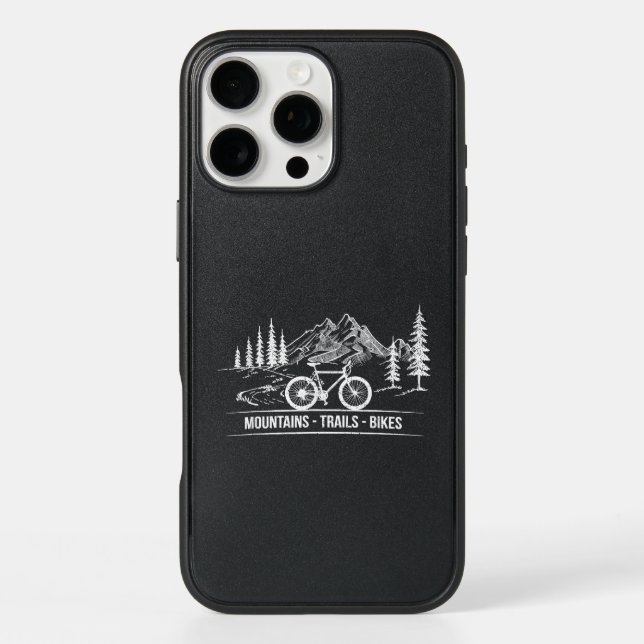 Mountain Trail Bikes - Cyclist Bike Rider Bicycle  Otterbox iPhone Case (Back)