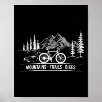 Mountain Trail Bikes - Cyclist Bike Rider Bicycle