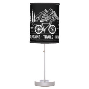 Mountain Trail Bikes - Cyclist Bike Rider Bicycle Table Lamp