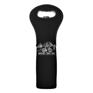 Mountain Trail Bikes - Cyclist Bike Rider Bicycle Wine Bag