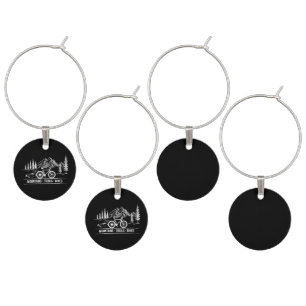 Mountain Trail Bikes - Cyclist Bike Rider Bicycle Wine Charm