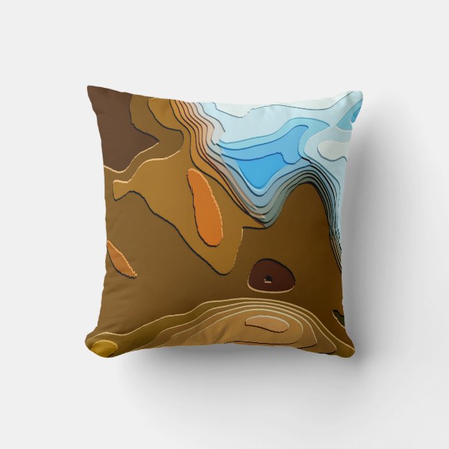 MOUNTAIN TRAIL THROW PILLOW (Front)