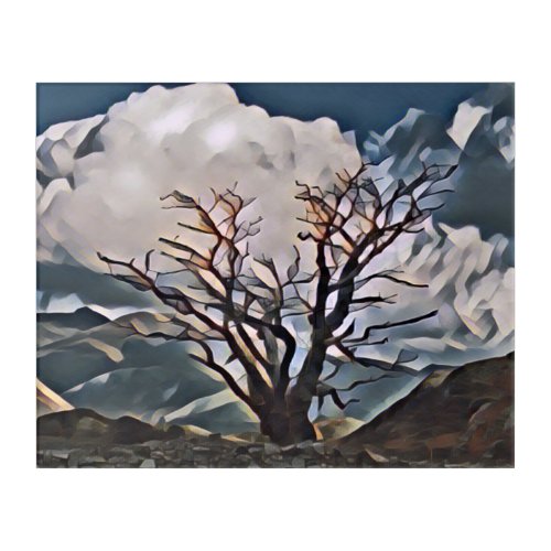 MOUNTAIN TREE    ACRYLIC PRINT