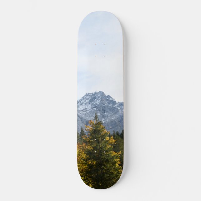 Mountain Tree Bliss #1 #cabin #decor #wall #art Skateboard (Front)