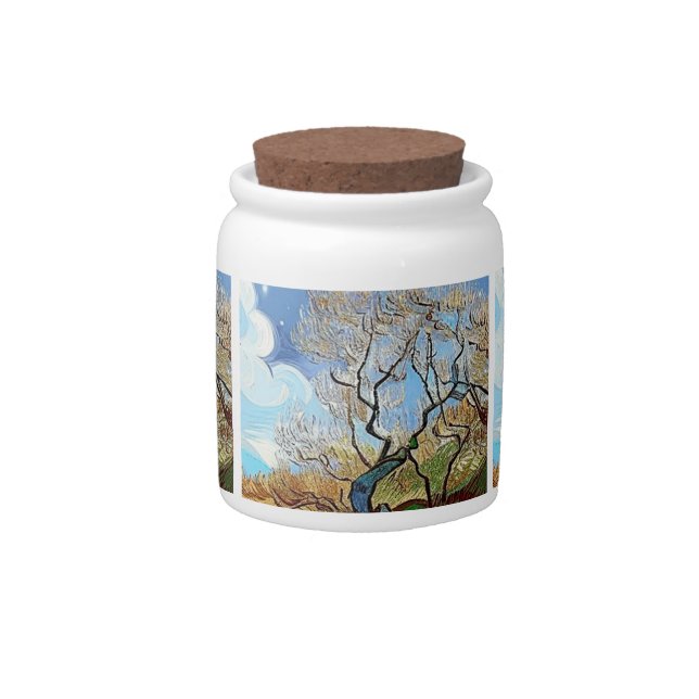  MOUNTAIN  TREE CANDY JAR (Front)