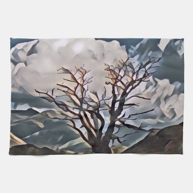 MOUNTAIN TREE   KITCHEN TOWEL (Horizontal)