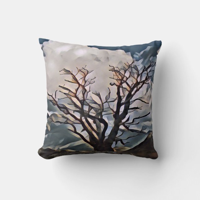 MOUNTAIN TREE    THROW PILLOW (Front)