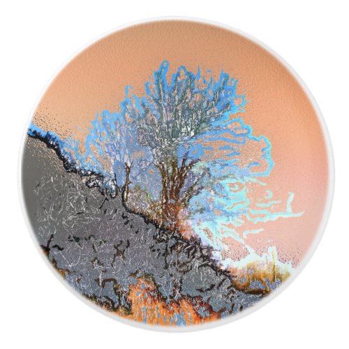 MOUNTAIN TREES CERAMIC KNOB