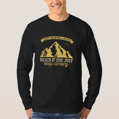 Mountain typography t shirt _ Hiking t shirt