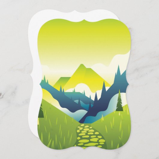 Mountain Valley Scenery (Front/Back)