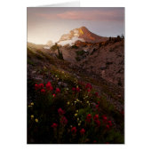 Mountain Valley Sunset Watercolor (Front)