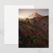Mountain Valley Sunset Watercolor (Front/Back)