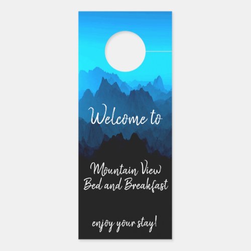 Mountain View Bed and Breakfast Do Not Disturb Door Hanger