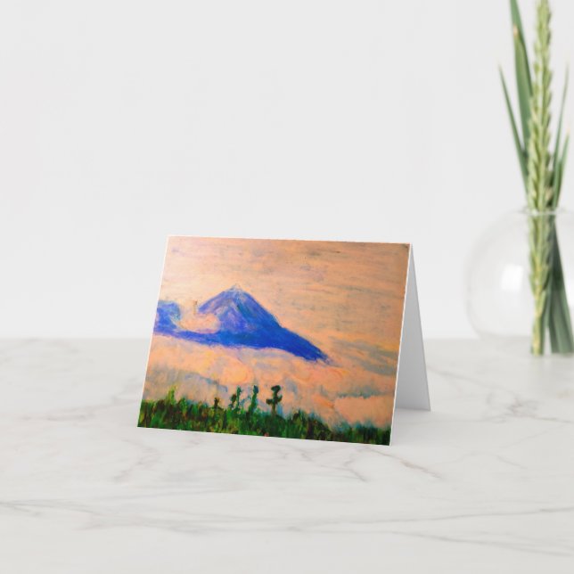 Mountain View Blank Note Card  (Front)