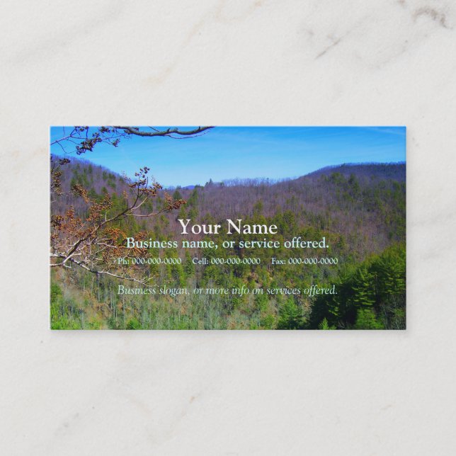 Mountain View Business Card (Front)