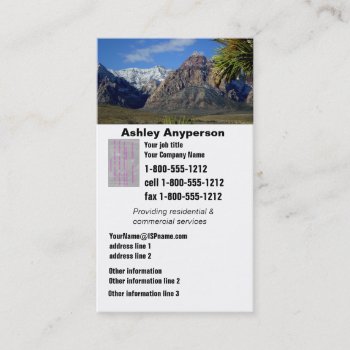 Mountain View Business Card by Rebecca_Reeder at Zazzle