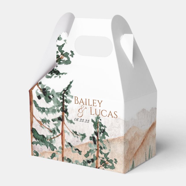 Mountain View Favor Boxes (Front Side)