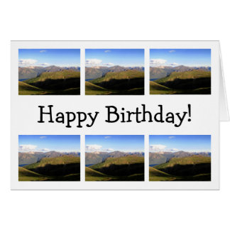 Happy Birthday Mountains Note Cards | Zazzle