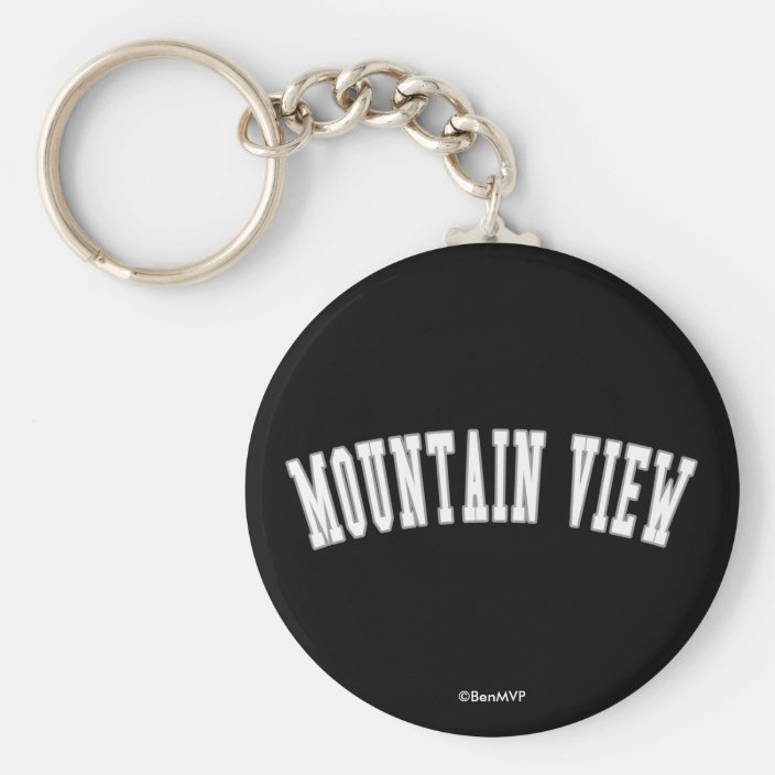 Mountain View Key Chain