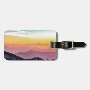 mountain view luggage tag