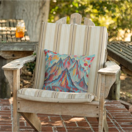 Mountain View Outdoor Pillow