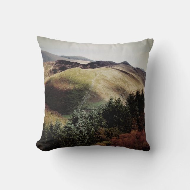 MOUNTAIN VIEWS OF WALES THROW PILLOW (Front)