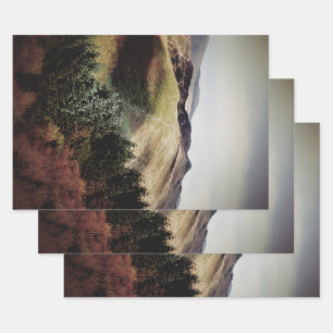 MOUNTAIN VIEWS OF WALES WRAPPING PAPER SHEETS