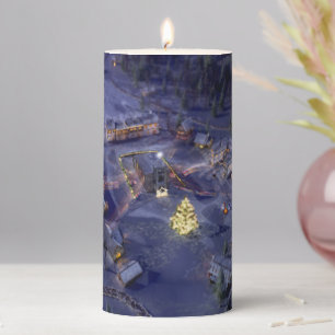 Mountain Village Christmas Candle