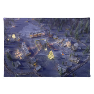 Mountain Village Christmas Placemat