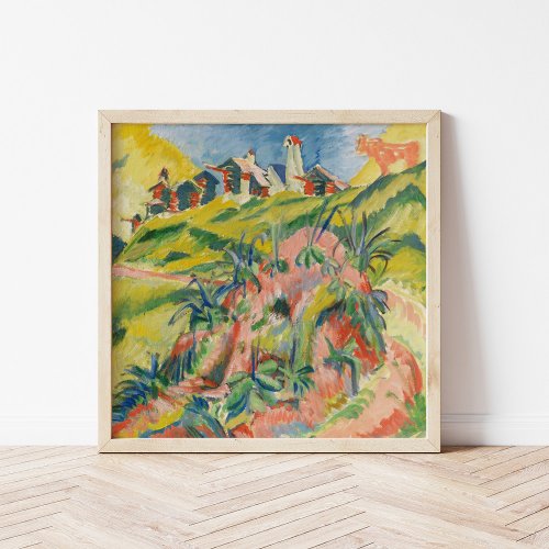 Mountain Village  Ernst Ludwig Kirchner Poster